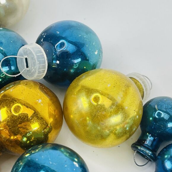 110 Vintage Mercury Glass Feather Tree Mini Christmas Ornament Balls  1/2"-7/8" - Picture 12 of 12